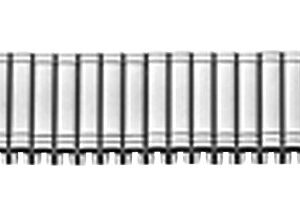 Flex-Metallband Edelstahl 12-14mm weiß poliert/mattiert mit Wechselanstoß