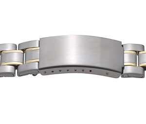 Metallband Edelstahl 20mm bicolor mattiert/poliert