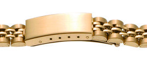 Metallband Edelstahl 14mm gelb PVD, mattiert/poliert