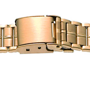 Metallband Edelstahl 20mm gelb PVD, poliert/mattiert