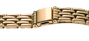 Metallband Edelstahl 14mm gelb PVD, poliert