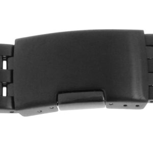 Metallband Edelstahl 20mm schwarz PVD, poliert