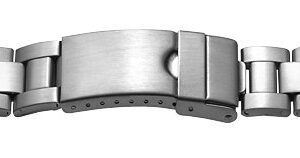 Metallband Edelstahl 22mm weiß satiniert