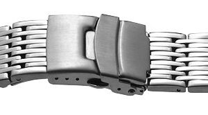 Metallband Edelstahl 24mm Stahl poliert