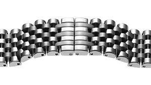 Metallband Edelstahl 20mm Stahl poliert/mattiert mit Butterflyschließe