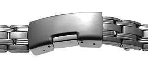 Metallband Edelstahl 16mm weiß mattiert/poliert