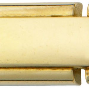 Leiterverschluss Metall 5,0/3,0mm gelb vergoldet, poliert zum Schrauben