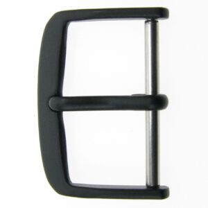 Dornschließe Edelstahl 20mm schwarz matt lackiert