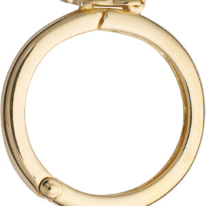 Ketten-Clip Silber 925/- gelb, rund Ø 20mm