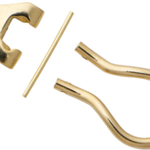 Ohrclip-Mechanik Gold 585/-Gg mit gegossenen Böckchen Höhe 6,50mm Bügellänge 13,00mm