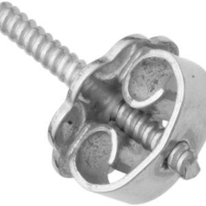 Ohrschrauben-Mutter Gold 585/-Wg mit Gewindestift Ø 6,00mm