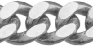 Flachpanzerkette flach Silber 925/- 2,65mm, Drahtstärke 0,80mm