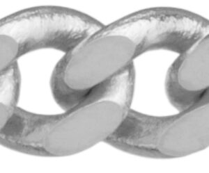 Flachpanzerkette flach Silber 925/- 3,30mm, Drahtstärke 1,00mm