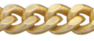 Flachpanzerkette flach Gold 750/-Gg 2,00mm, Drahtstärke 0,60mm