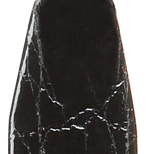 Lederband Krokodil Clip 12mm schwarz