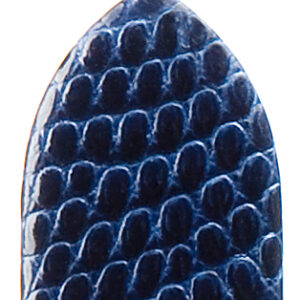 Lederband Eidechse Klassik 20mm dunkelblau glatt, glänzend