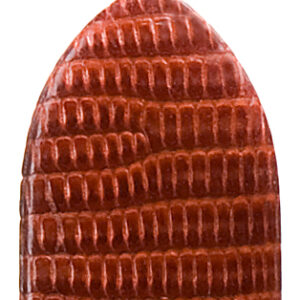 Lederband Eidechse Klassik 18mm gold, extra lang glatt, glänzend