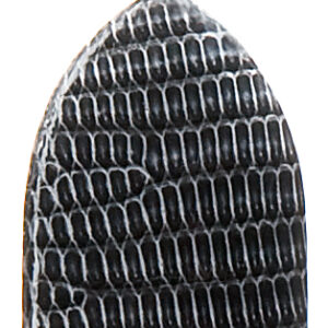 Lederband Eidechse Klassik 20mm dunkelgrau glatt, glänzend