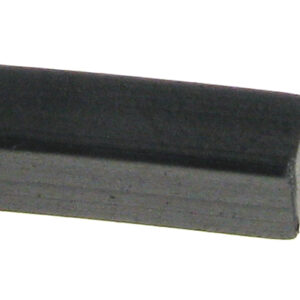 Kautschukschnur schwarz rechteckig 4,00x2,00mm