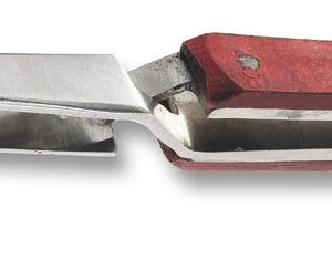 Löt-Kreuzkornzange mit Handschutz gebogen