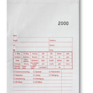 Reparaturtüten mit Aufdruck für Schmuck nummeriert 3001-4000