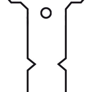 Ringetiketten Karton T-Form kurz 35 x 18 mm weiß