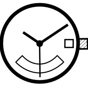 Kleinuhrwerk Quarz Ronda 515 24D, SC, D3, 24-Anzeiger per Scheibe