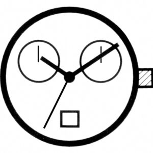 Kleinuhrwerk Quarz Miyota 0S21 SC, D6, CHR