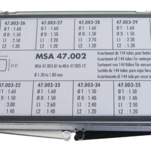 Gehäusetuben Sortiment für WD-Gehäuse 1,3-1,5-1,6-1,8