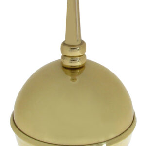 Zierteil Hohlkugel mit Spitze Messing