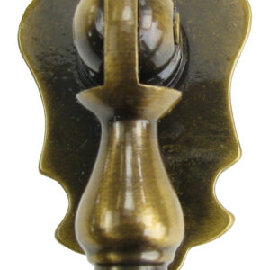 Zierteil Türgriff mit Platte Messing