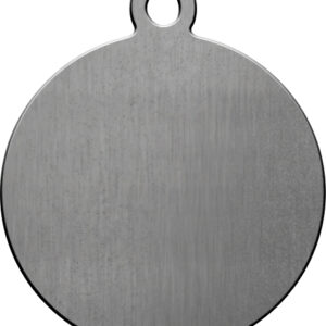 Schlüsselanhänger, Edelstahl, rund