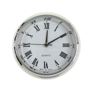 Einsteckwerk UTS Trommel Ø 31mm, Lünette Ø 35mm weiß, Zifferblatt weiß, römische Zahlen