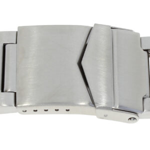 Metallband Edelstahl 24 mm weiß satiniert