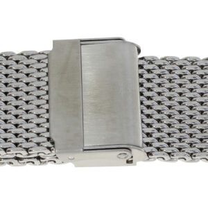 Metallband Edelstahl 24 mm weiß poliert