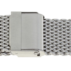 Metallband Edelstahl 22 mm weiß satiniert