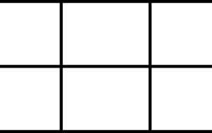 Kunststoffbox mit 6 Fächern