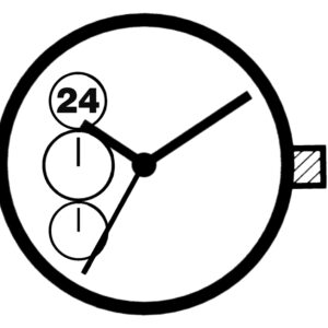 Kleinuhrwerk Quarz Miyota JS55 SC, 24 HZ, Stopp-Funktion