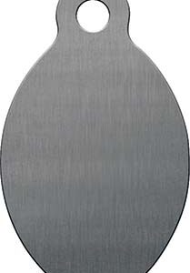 Schlüsselanhänger, Edelstahl, oval