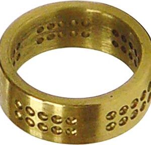 Übungsring, Pavé, Messing , 1,5 mm Löcher für Steine