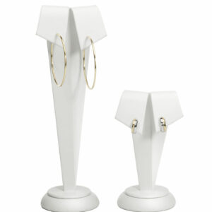 Ohrschmuckständer Leaves, weiß, Inhalt: 2 Stk.