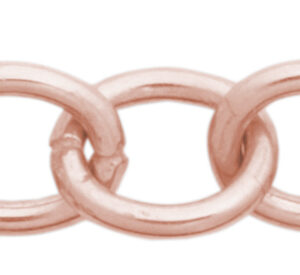 Verlängerungskette mit Kugel Silber 925/Rosé, Länge 60,00mm