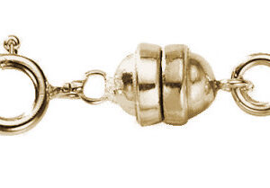 Magnetverschluss mit Federring, Gelbgold 585/-