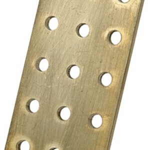 GRS-Übungsplatte Messing  25,4x50,8 mm, für 4 mm Steine