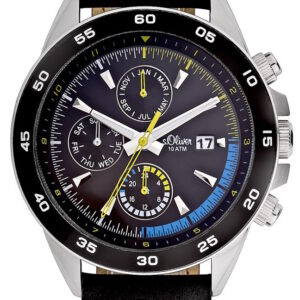 s.Oliver Lederband schwarz SO-1717-LM