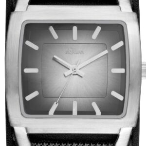 s.Oliver Leder-/ Textilband schwarz SO-1883-LQ