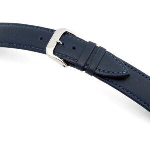 Lederband Arezzo 14 mm ozeanblau, glatt