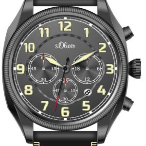 s.Oliver Lederband schwarz SO-3181-LC