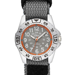 s.Oliver Lederband grau schwarz SO-3224-LQ