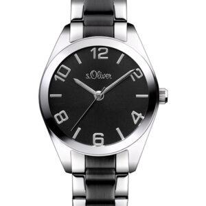 s.Oliver Metallband silber schwarz SO-3234-LQ